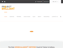 Tablet Screenshot of projectbrilliant.com